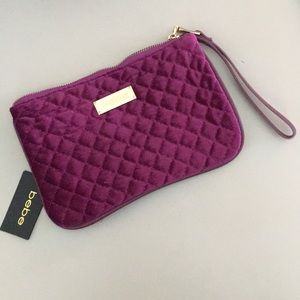 Bebe Velvet Clutch